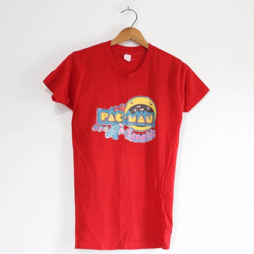 Vintage Pac Man T Shirt Medium